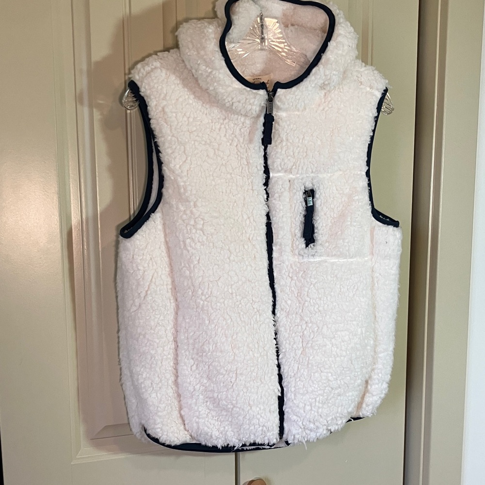Weatherproof Winter White Fleece Vest